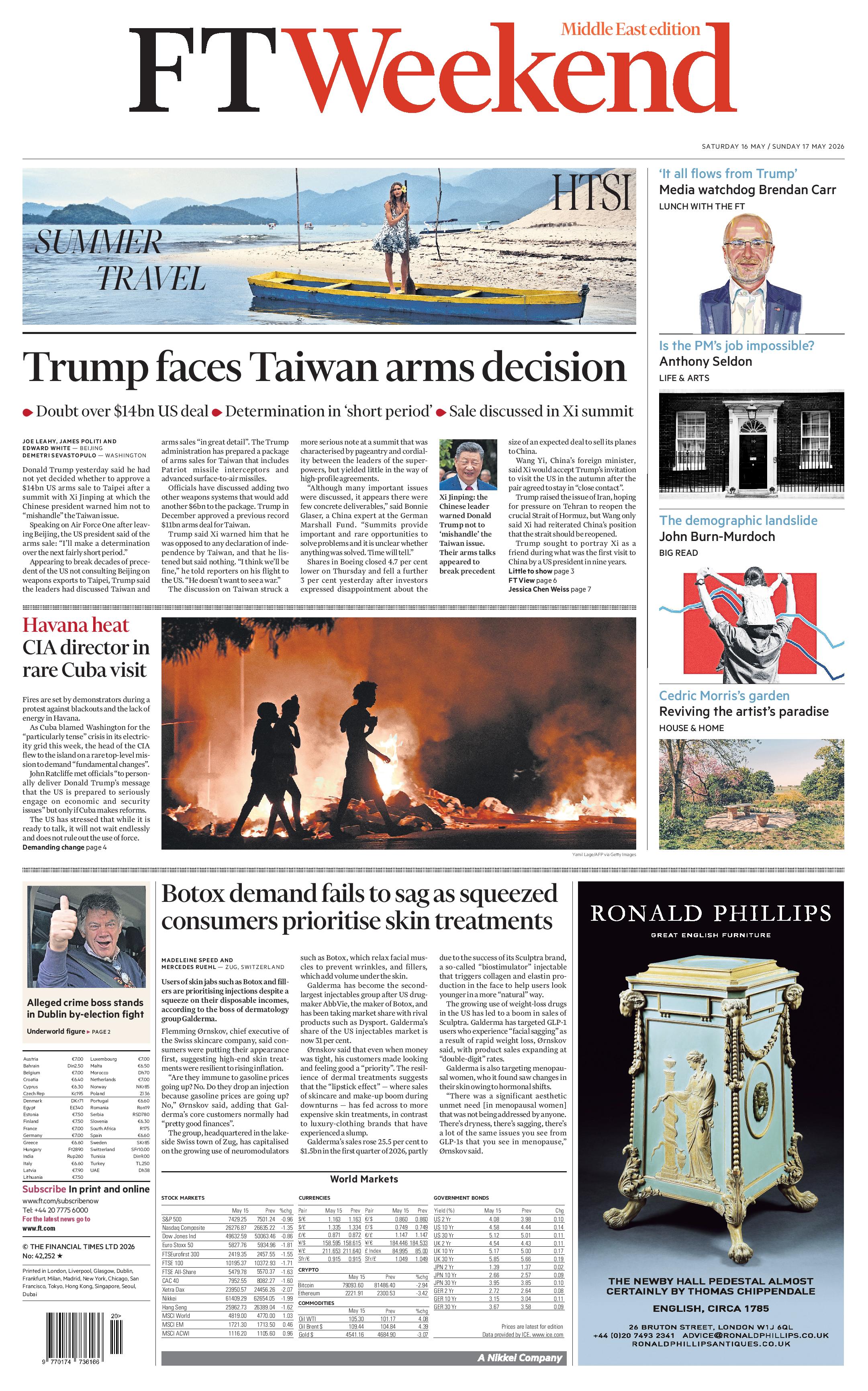 FT Weekend cover